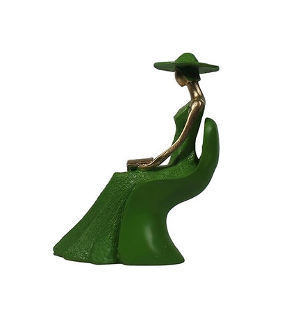 Timeless Elegance and Fashion-Forward Flair showpeice in Green