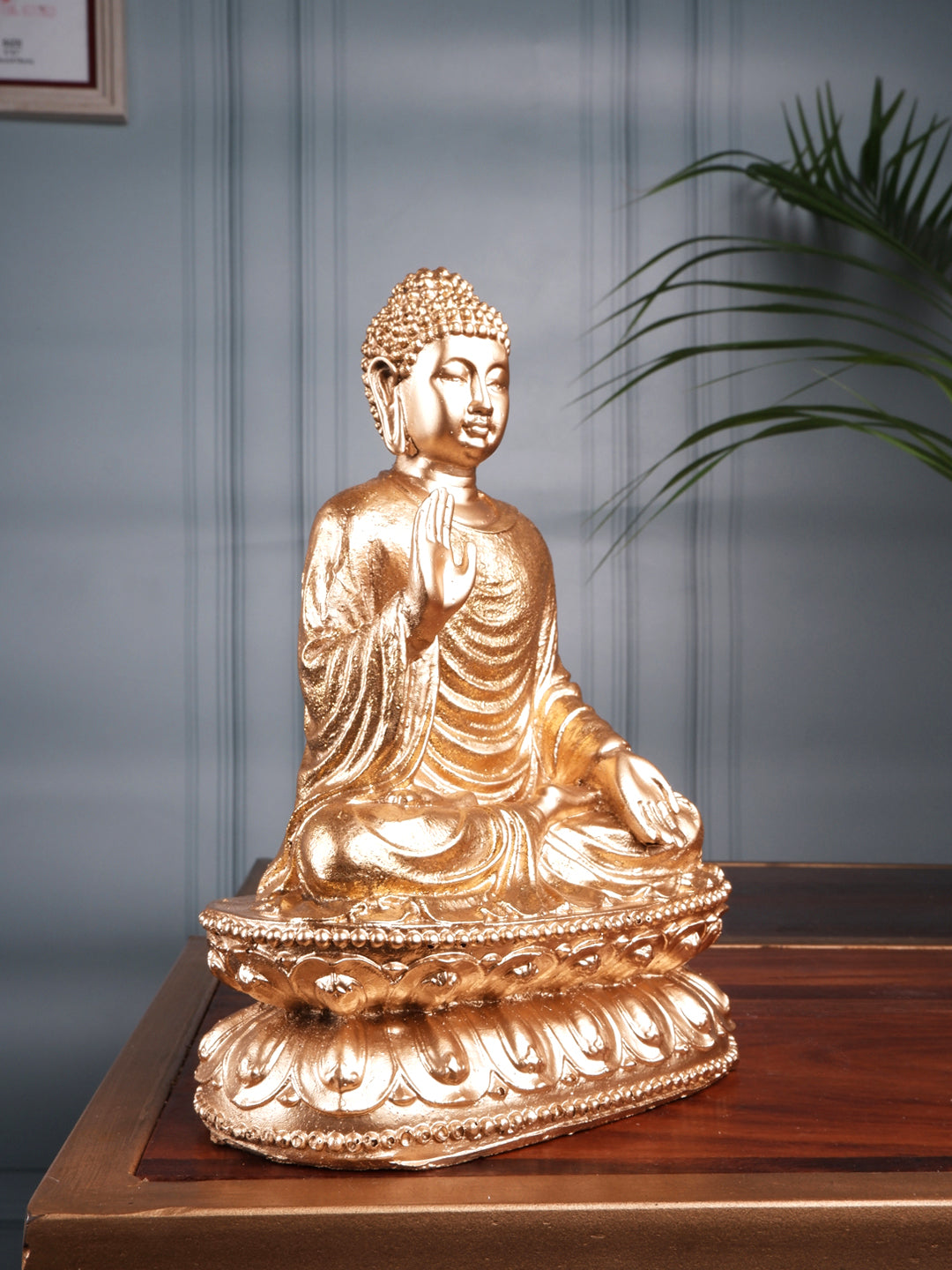 The white ink decor premium fenshui meditation Buddha