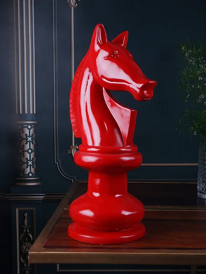 Premium chess horse figurine