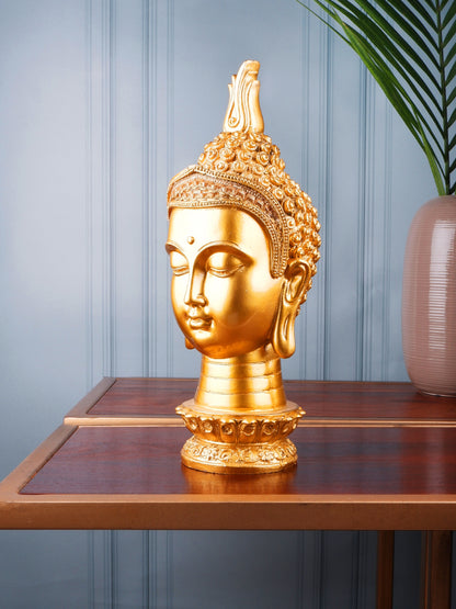 Premium Gold thai buddha head