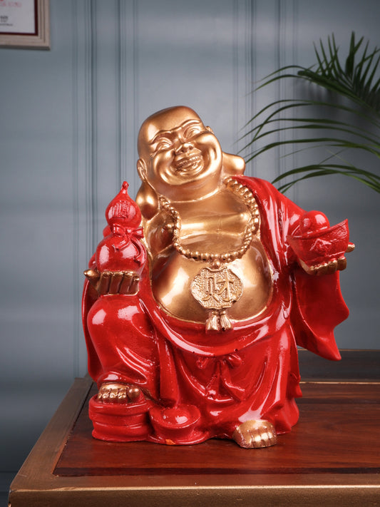 The white ink decor premium fengshui Laughing Buddha figurine