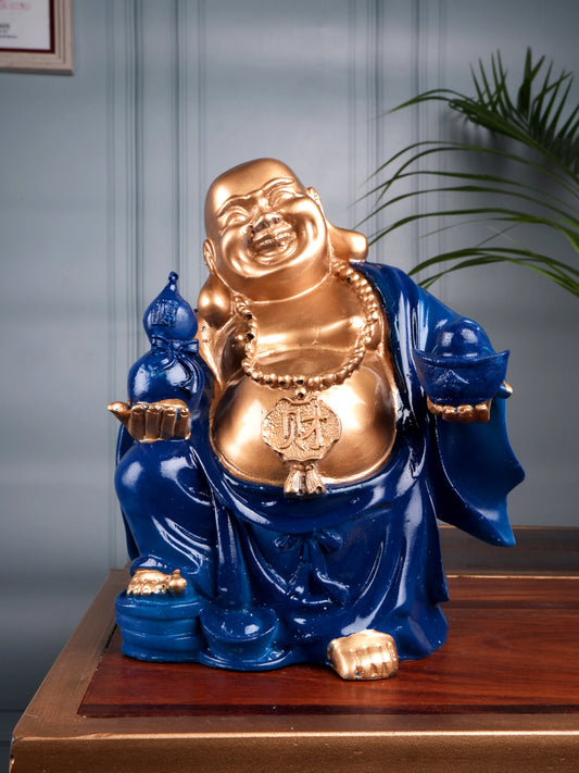 The white ink decor premium fengshui Laughing Buddha figurine