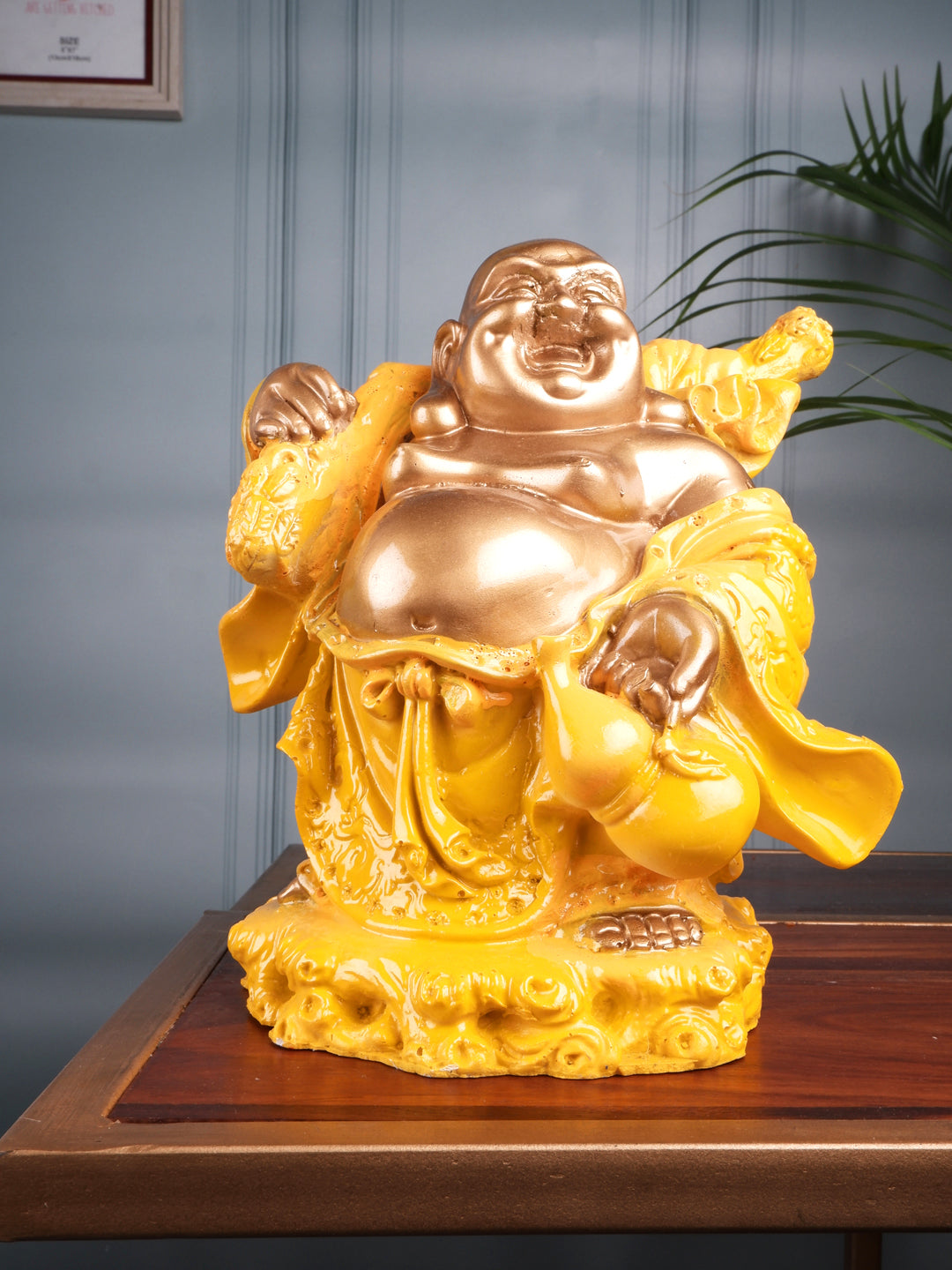 The white ink decor premium fengshui Laughing Buddha figurine