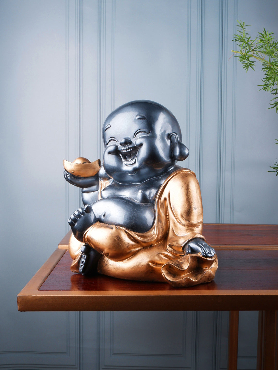 Premium feng shui gold monk