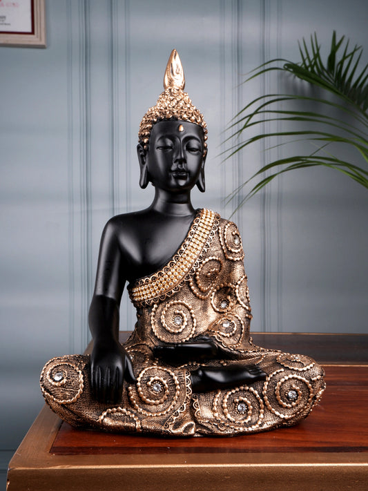 The white ink decor premium fenshui meditation Buddha