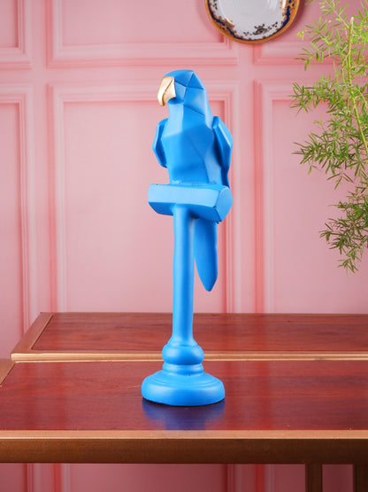 premium décor Blue parrot figurine