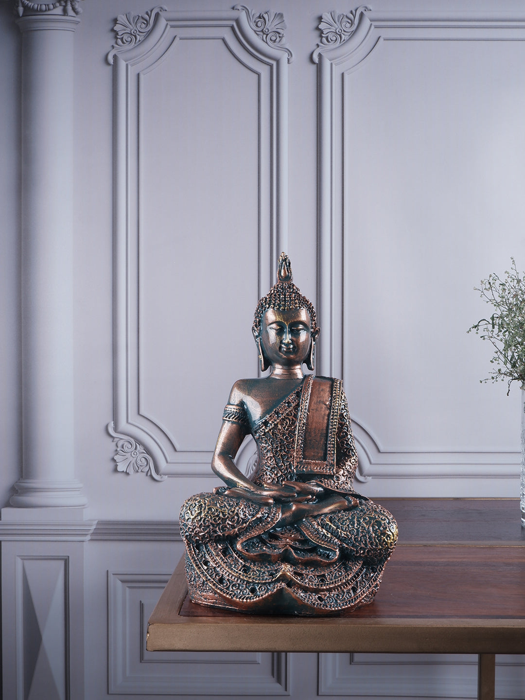 Premium meditating buddha figurine