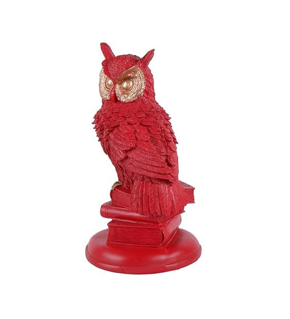 Charming red owl showpeice