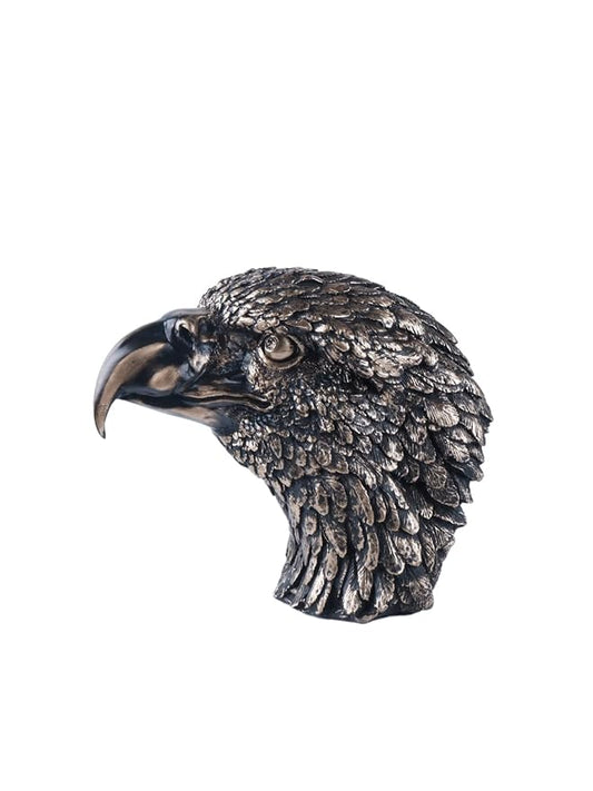 Premium Eagle Figurine Eagle Head Bird Statue Majestic Eagle Hawk Showpiece Fengshui Vastu for Home décor, Including Living Room, Desk, Office, and Wall Shelf Decorations