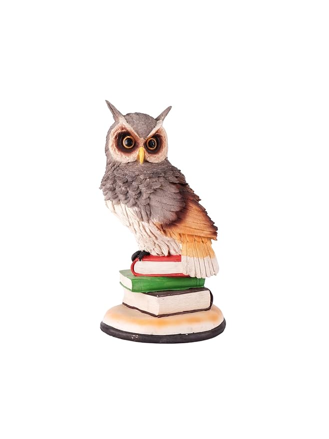 Premium Owl Figurine A Symbol of Wisdom and Fortune for Home and Living Room Decor Item, Statue, Figurine (11.5 inches)