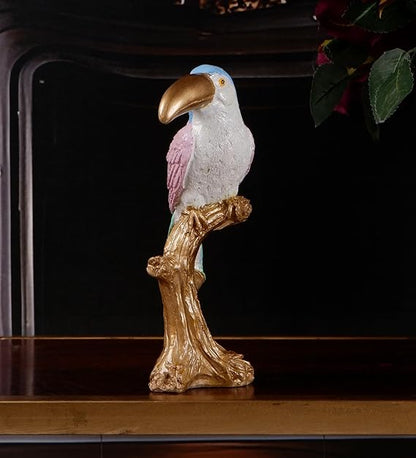 Claude Premium Bird Figurine in Lively Pastel showpeice