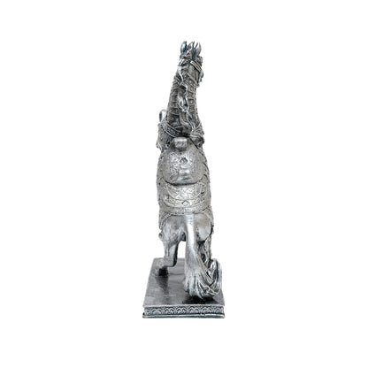 Majestic Silver Horse Figurine – Home Decor Sculpture