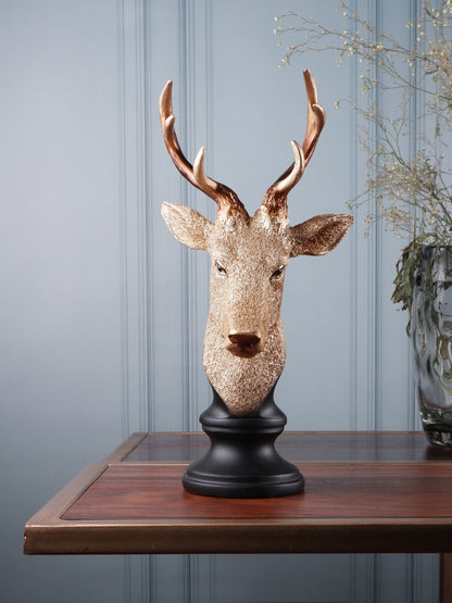 The white ink decor premium deer figurine