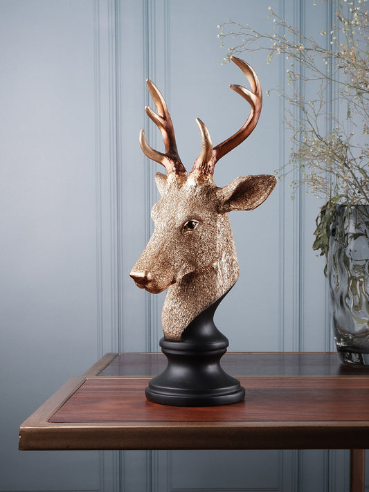 The white ink decor premium deer figurine